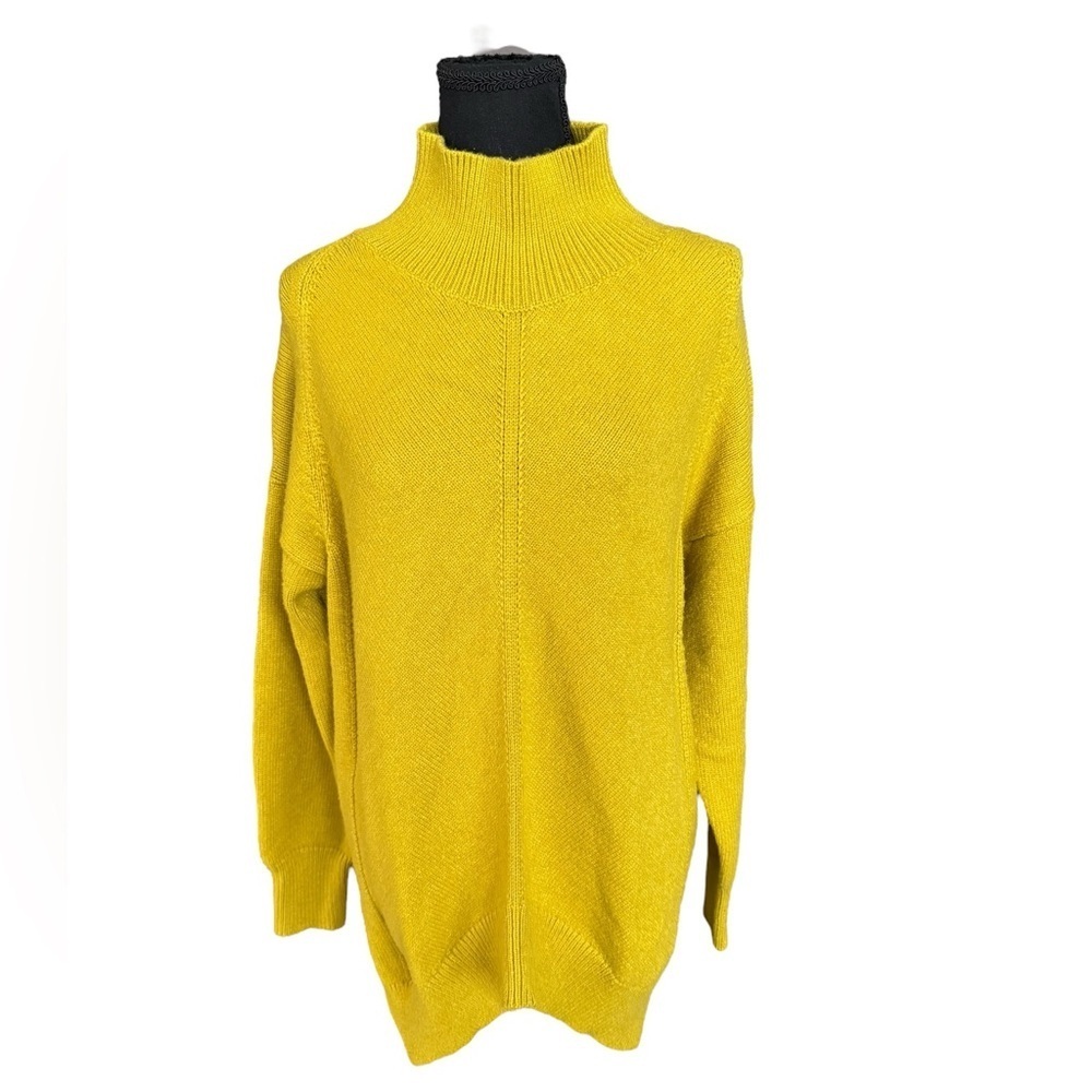 Maeve by Anthropologie Mustard Yellow Turtleneck Sweater | Size S M1